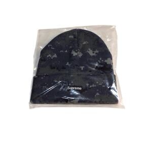 Supreme Digi Camo Beanie Navy F/W 17 New